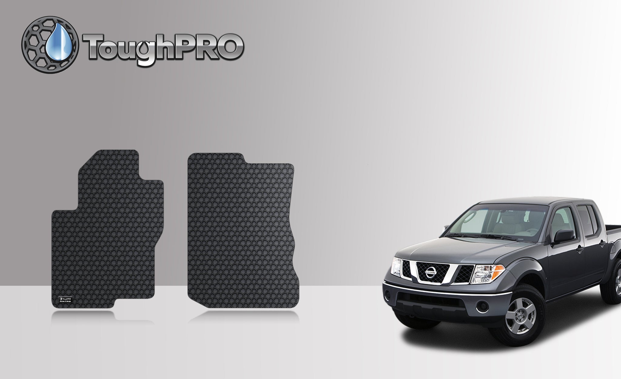 CUSTOM FIT FOR NISSAN Frontier 2020 Two Front Mats (Crew Cab) No Rock Fosgate AUDIO System