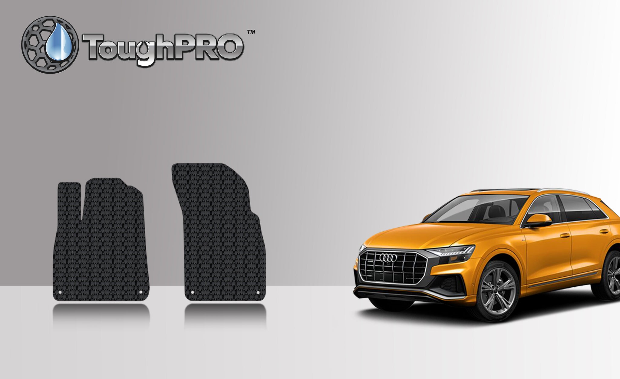 CUSTOM FIT FOR AUDI Q8 2021 Two Front Floor Mats