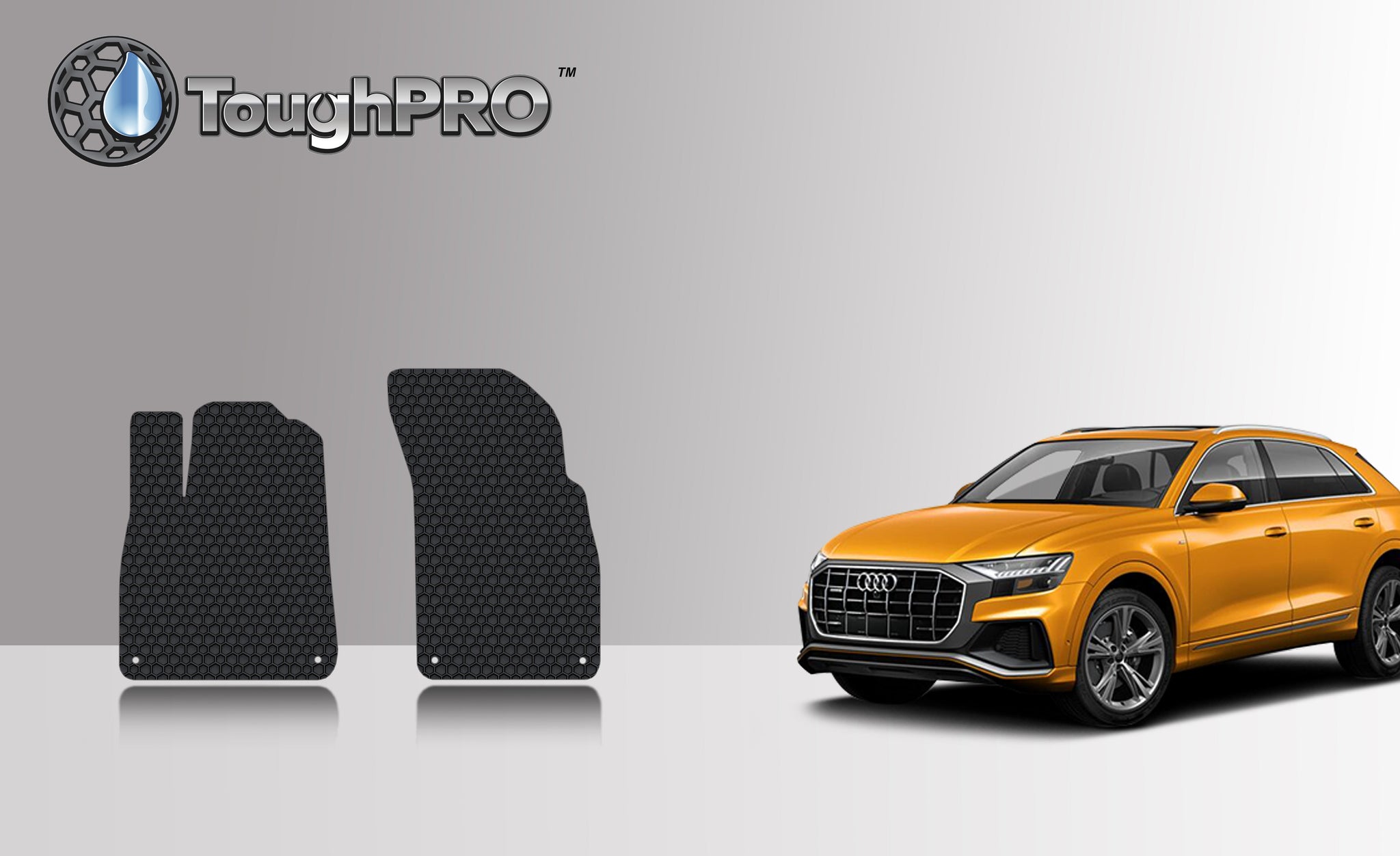 CUSTOM FIT FOR AUDI Q8 2023 Two Front Floor Mats