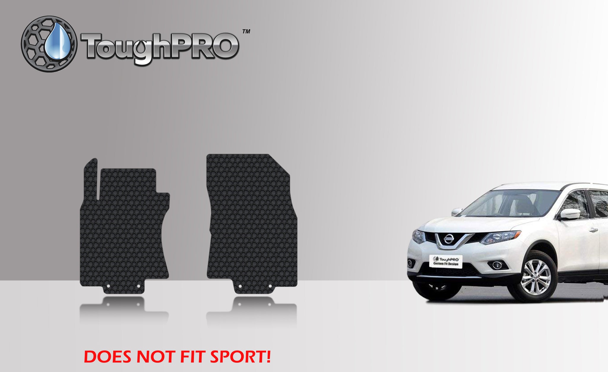 CUSTOM FIT FOR NISSAN Rogue 2015 Two Front Mats