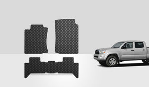 CUSTOM FIT FOR TOYOTA Tacoma 2015 Floor Mats Set Double Cab