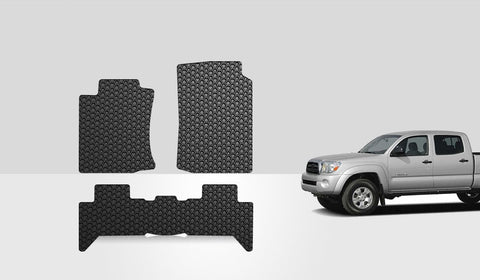 CUSTOM FIT FOR TOYOTA Tacoma 2007 Floor Mats Set Double Cab