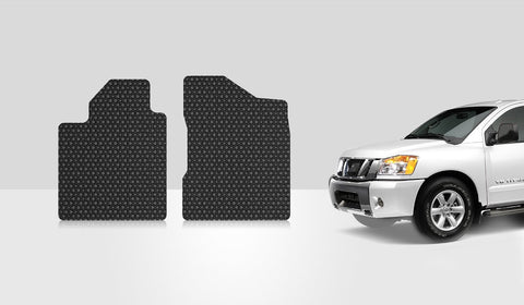 CUSTOM FIT FOR NISSAN Titan 2013 Two Front Mats Crew Cab