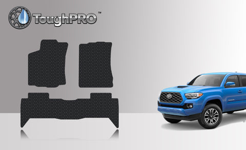 CUSTOM FIT FOR TOYOTA Tacoma 2017 Floor Mats Set Double Cab