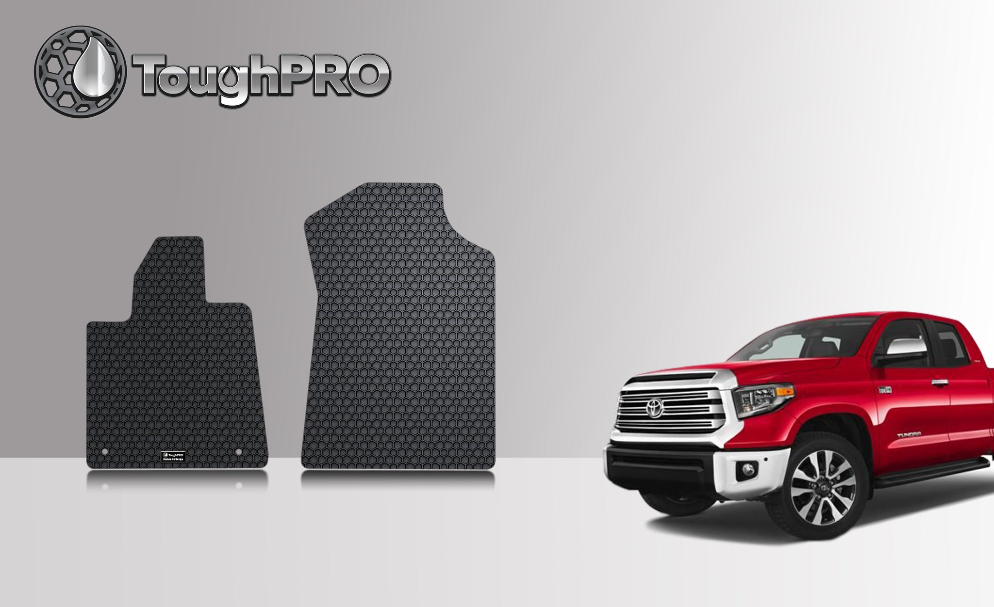 CUSTOM FIT FOR TOYOTA Tundra 2021 Two Front Mats Regular Cab