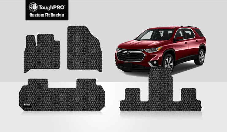 CUSTOM FIT FOR CHEVROLET Traverse 2022 Front Row 2nd Row 3rd Row 2nd Row BUCKET SEATING