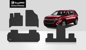 CUSTOM FIT FOR CHEVROLET Traverse 2023 Front Row 2nd Row 3rd Row 2nd Row BUCKET SEATING