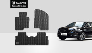 CUSTOM FIT FOR HYUNDAI Sonata 2015 Floor Mats Set Hybrid Model