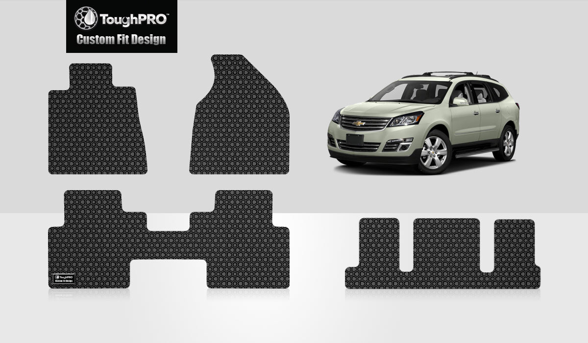 CUSTOM FIT FOR CHEVROLET Traverse 2011 Front Row  2nd Row  3rd Row 2nd Row  BUCKET SEATING