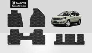 CUSTOM FIT FOR CHEVROLET Traverse 2012 Front Row  2nd Row  3rd Row 2nd Row  BUCKET SEATING