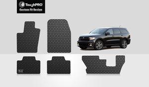 CUSTOM FIT FOR DODGE Durango 2018 Front Row  2nd Row  3rd Row (2nd row Bench seat models only)