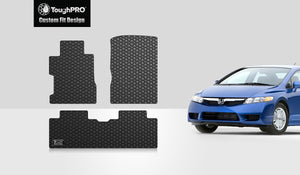 CUSTOM FIT FOR HONDA Civic 2010 Floor Mats Set Sedan Model