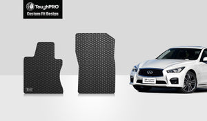 CUSTOM FIT FOR INFINITI Q50 2015 Two Front Mats