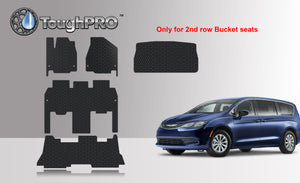 CUSTOM FIT FOR CHRYSLER Voyager 2022 1st + 2nd + 3rd + Cargo Mats (2nd Row Bucket Seats)