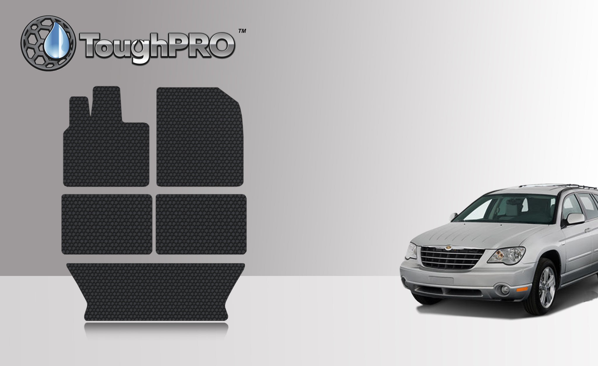 CUSTOM FIT FOR CHRYSLER Pacifica 2003 1st + 2nd + 3rd Row Mats