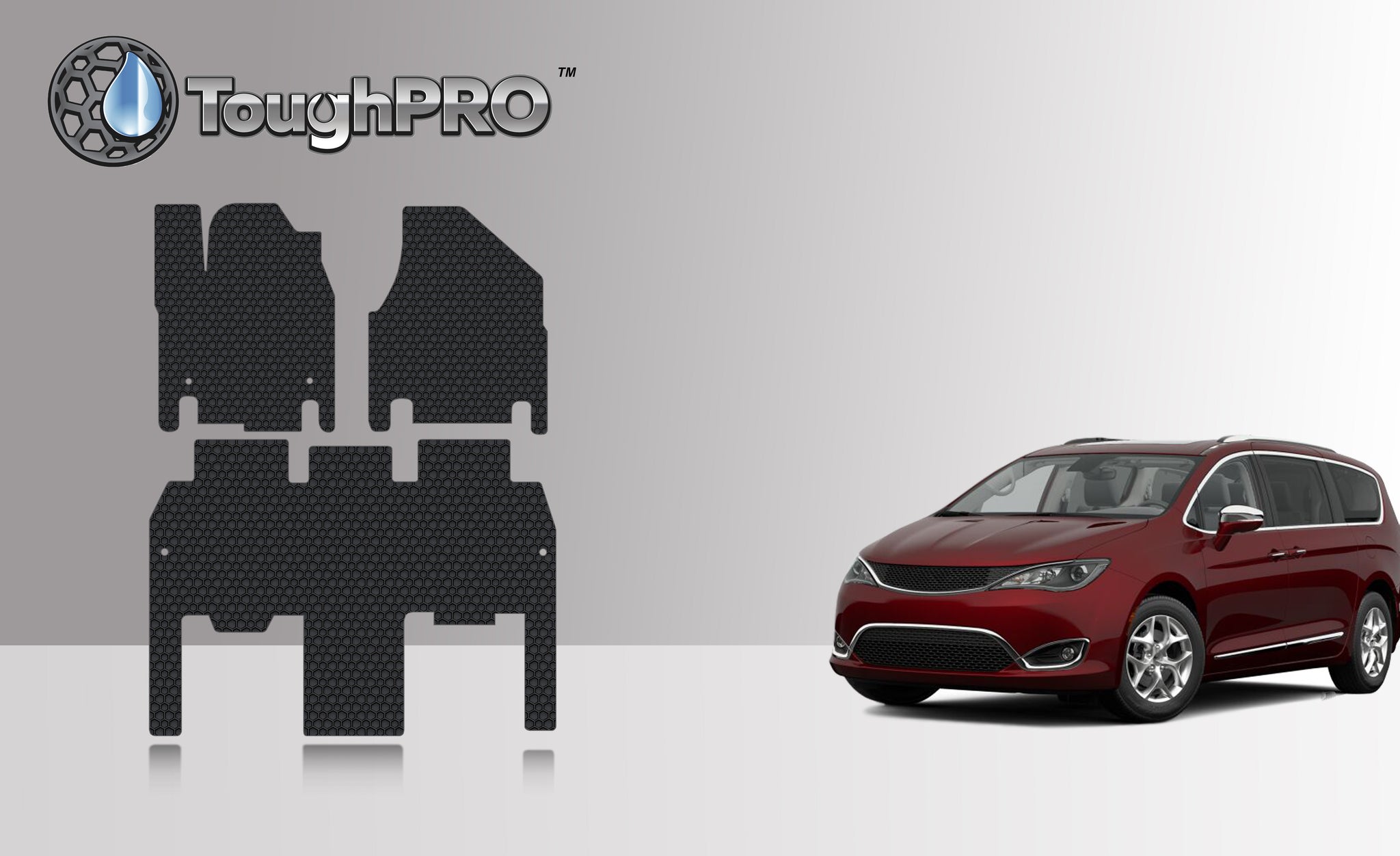 CUSTOM FIT FOR CHRYSLER Pacifica Hybrid 2022 Limited Trim Front Row 2nd Row Mat