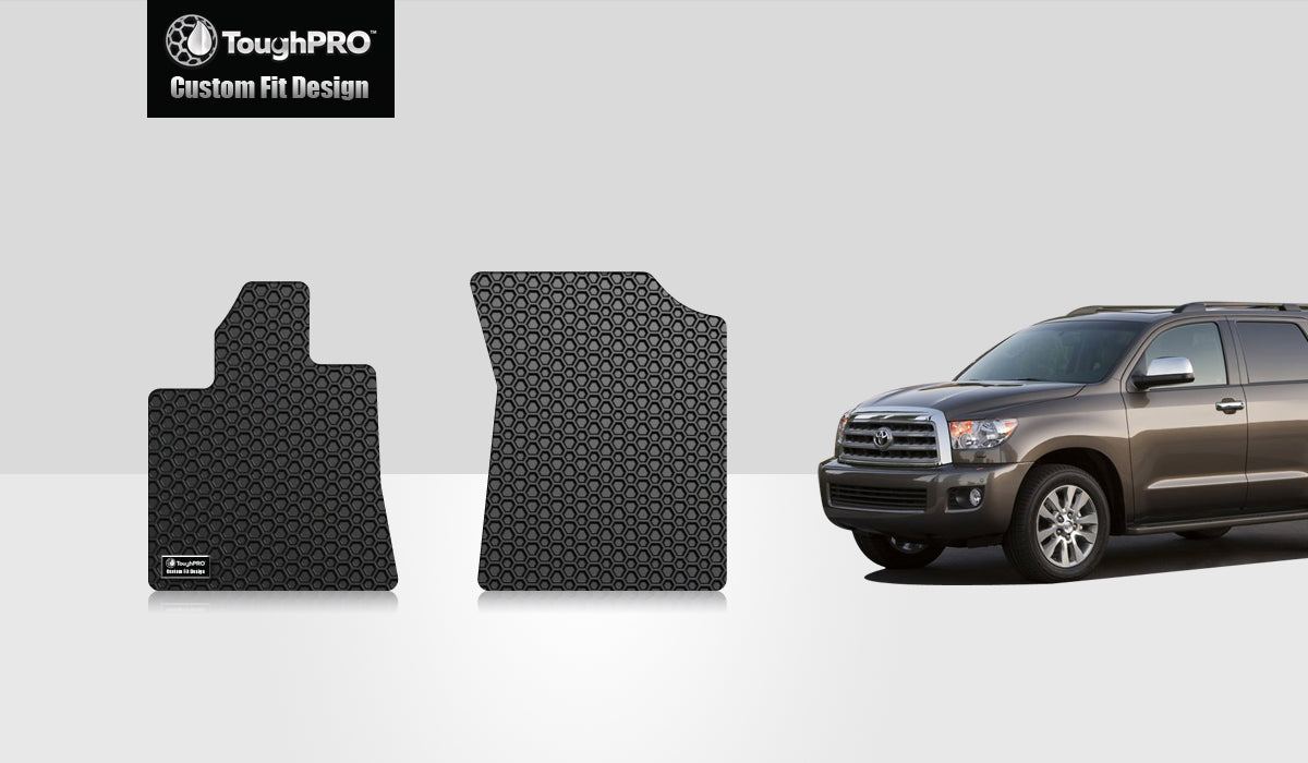CUSTOM FIT FOR TOYOTA Sequoia 2008 Two Front Mats