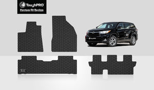 CUSTOM FIT FOR TOYOTA Highlander 2013 Front Row  2nd Row  3rd Row 2nd Row Bench Seat