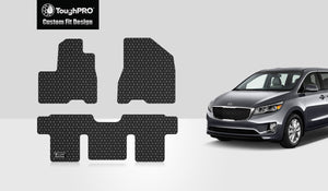 CUSTOM FIT FOR KIA Sedona 2020 1st & 2nd Row Mat Set