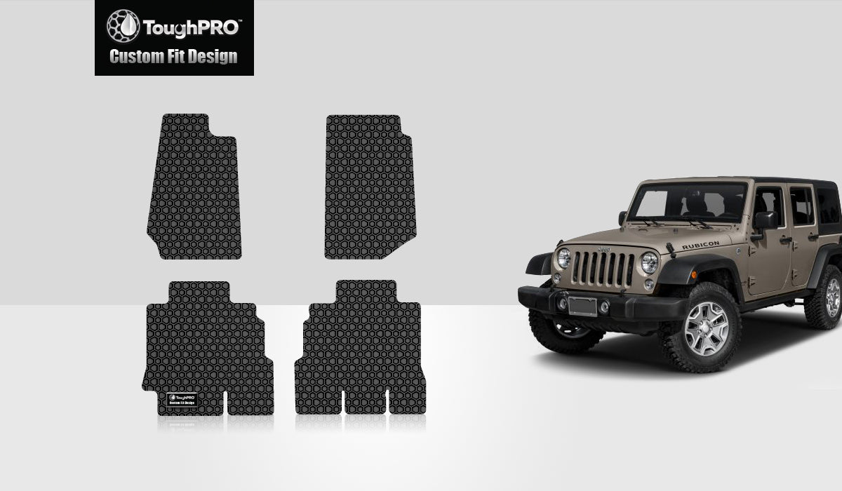 CUSTOM FIT FOR JEEP Wrangler Unlimited 2016 1st & 2nd Row 4 Door