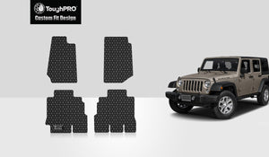 CUSTOM FIT FOR JEEP Wrangler Unlimited 2017 1st & 2nd Row 4 Door