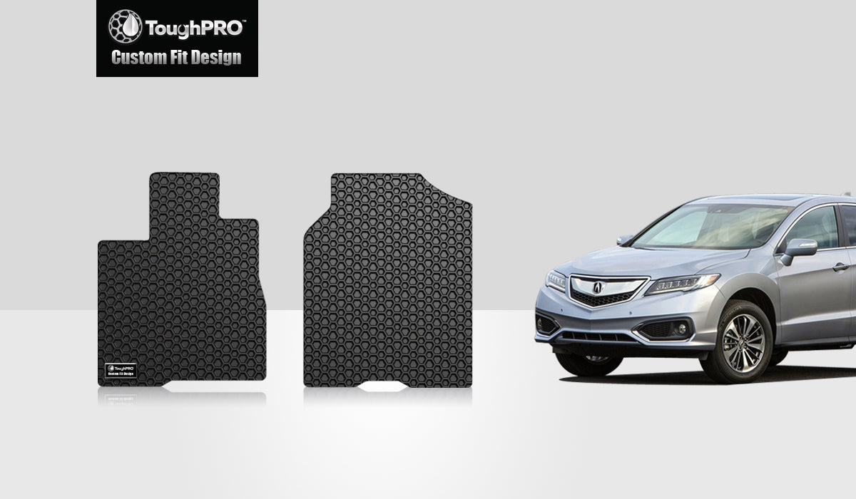 CUSTOM FIT FOR ACURA RDX 2013 Two Front Mats vehicle's PASSENGER (front) seat  with  4 way power movement
