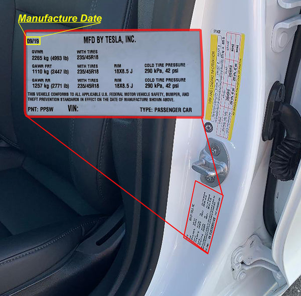 CUSTOM FIT FOR TESLA Model 3 2017 Two Front Mats