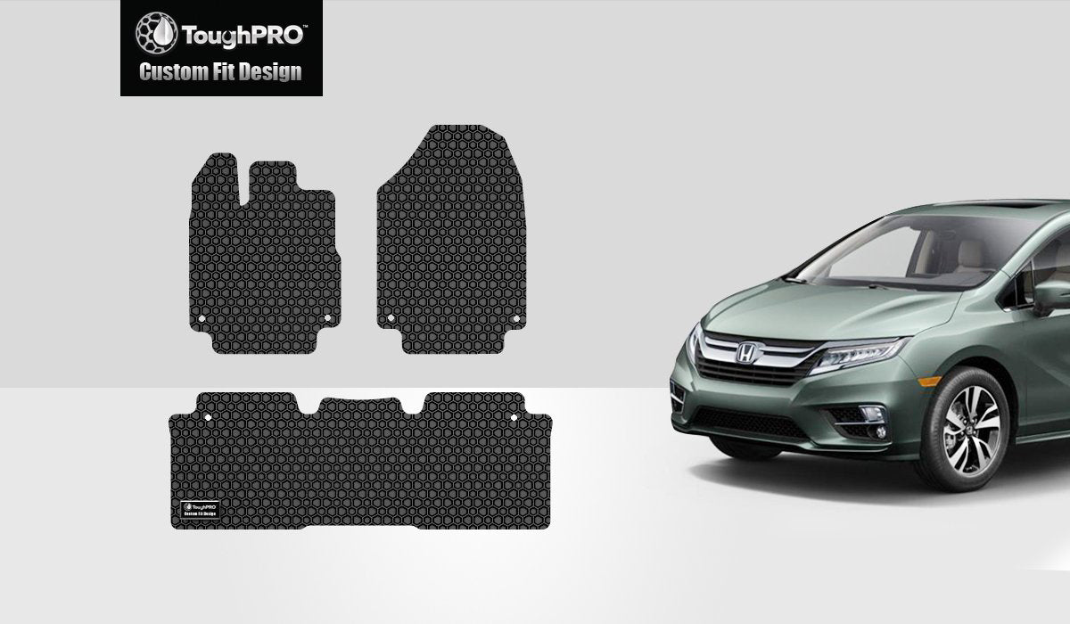 CUSTOM FIT FOR HONDA ODYSSEY 2022 Front Row 2nd Row Floor Mats