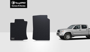 CUSTOM FIT FOR TOYOTA Tacoma 2015 Two Front Mats Double Cab